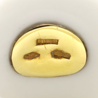 ブルガリ BVLGARI チャンドラ ホワイト×グリーン K18YG ホワイトセラミック トルマリン リング 指輪 750 18金 トルマリン 9号