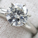 ノンブランド NON BRAND ダイヤ 立爪リング プラチナシルバー Pt ダイヤモンド リング 指輪 1P PM 12.5号