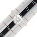 ノンブランド NON BRAND ダイヤ 立爪リング プラチナシルバー Pt ダイヤモンド リング 指輪 1P PM 12.5号