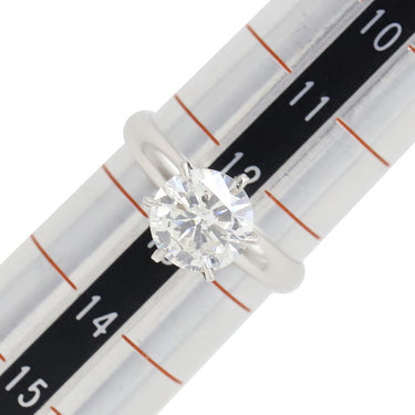 ノンブランド NON BRAND ダイヤ 立爪リング プラチナシルバー Pt ダイヤモンド リング 指輪 1P PM 12.5号