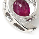 ノンブランド NON BRAND ルビー ダイヤ プラチナシルバー Pt900 ルビー ダイヤモンド ペンダントトップ 赤 レッド ビルマ産