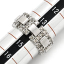 カシケイ KASHIKEY ホワイトゴールド K18WG ブラウンダイヤモンド リング 指輪 18K WG 18金 Au750 幅広 梨地 ブラウンダイヤ 14号