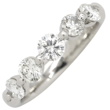 ノンブランド NON BRAND ダイヤリング プラチナシルバー Pt900 ダイヤモンド リング 指輪 一文字 5P 11号