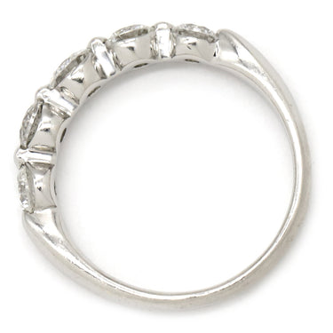 ノンブランド NON BRAND ダイヤリング プラチナシルバー Pt900 ダイヤモンド リング 指輪 一文字 5P 11号