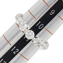 ノンブランド NON BRAND ダイヤリング プラチナシルバー Pt900 ダイヤモンド リング 指輪 一文字 5P 11号