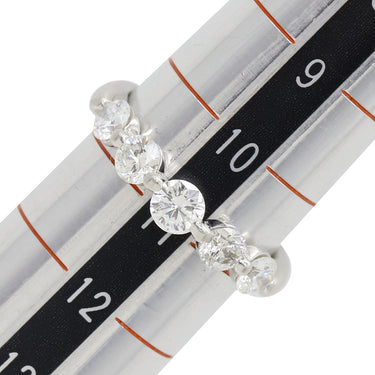 ノンブランド NON BRAND ダイヤリング プラチナシルバー Pt900 ダイヤモンド リング 指輪 一文字 5P 11号