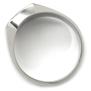 ノンブランド NON BRAND 印台 ダイヤリング プラチナシルバー Pt900 リング 指輪 プラチナ スクエア 1Pダイヤ 19.5号