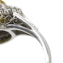 ノンブランド NON BRAND イエローサファイア ダイヤリング プラチナシルバー Pt900 サファイア リング 指輪 黄 イエロー 15号