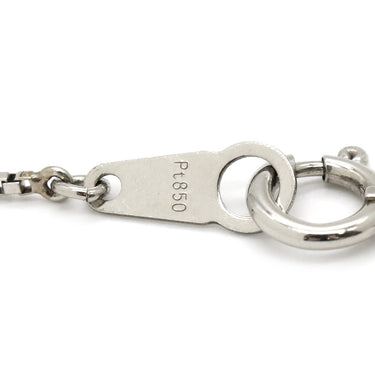 ノンブランド NON BRAND プラチナシルバー Pt900 Pt850 ダイヤモンド ネックレス Pt900×Pt850 コンビ 3連 ダイヤ ペンダント