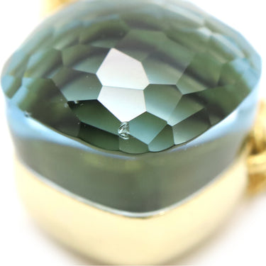 ポメラート Pomellato ピンクゴールド×ブルー K18PG ネックレス ブルートパーズ Au750 18K 18金 スクエアモチーフ