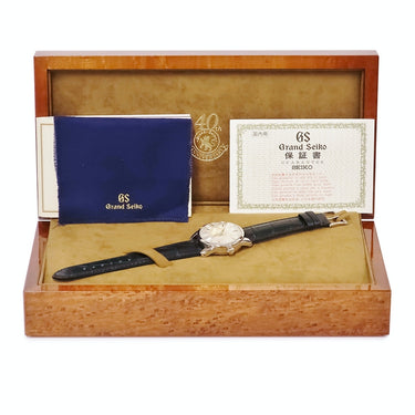 腕時計 グランドセイコー Grand Seiko GS40周年記念モデル SBGR007 9S51-0020 自動巻き メンズ K18WG無垢 シルバー バー 限定