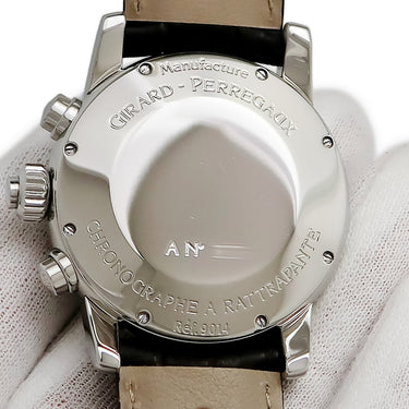 腕時計 ジラールペルゴ GIRARD PERREGAUX スプリットセコンド クロノグラフ 90140.0.11.1111 自動巻き メンズ シルバー ラトラパンテ スモセコ