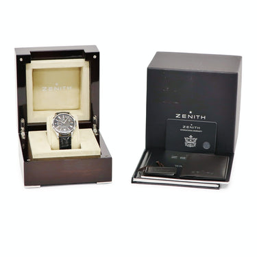 腕時計 ゼニス ZENITH エリート キャプテン パワーリザーブ 03.2120.685/22.C493 自動巻き メンズ OH済 ギヨシェ スモールセコンド