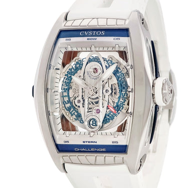 腕時計 クストス CVSTOS チャレンジ シーライナー CVT-SEA-ST 自動巻き メンズ スケルトン デイト トノー トノウ ヨット