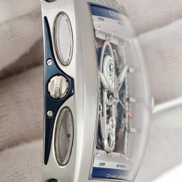 腕時計 クストス CVSTOS チャレンジ シーライナー CVT-SEA-ST 自動巻き メンズ スケルトン デイト トノー トノウ ヨット