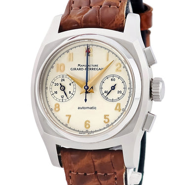 腕時計 ジラールペルゴ GIRARD PERREGAUX ヴィンテージ 1960 クロノグラフ 25980.0.11.8158 自動巻き メンズ アイボリー スモールセコンド