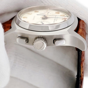 腕時計 ジラールペルゴ GIRARD PERREGAUX ヴィンテージ 1960 クロノグラフ 25980.0.11.8158 自動巻き メンズ アイボリー スモールセコンド