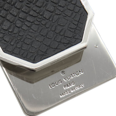 ルイヴィトン LOUIS VUITTON パンス ア ビエ ネオ LV クラブ M63069 ブラックxシルバー タイガ メタル マネークリップ シルバー金具 黒 クリップ