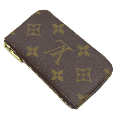 ルイヴィトン LOUIS VUITTON ポシェット クレ M62650 モノグラム モノグラムキャンバス コインケース ゴールド金具 キーチェーン付き 茶