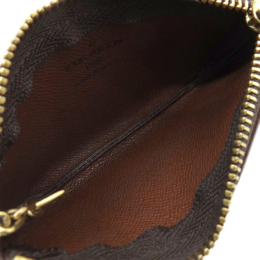ルイヴィトン LOUIS VUITTON ポシェット クレ M62650 モノグラム モノグラムキャンバス コインケース ゴールド金具 キーチェーン付き 茶