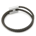 エルメス HERMES トゥルニ トレッセ H068406FP6H ヴェール・ヴェロネーズ メタル レザー ブレスレット 小物 アクセサリー レザーブレスレット グレージュ
