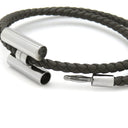 エルメス HERMES トゥルニ トレッセ H068406FP6H ヴェール・ヴェロネーズ メタル レザー ブレスレット 小物 アクセサリー レザーブレスレット グレージュ