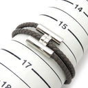 エルメス HERMES トゥルニ トレッセ H068406FP6H ヴェール・ヴェロネーズ メタル レザー ブレスレット 小物 アクセサリー レザーブレスレット グレージュ
