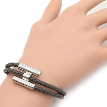 エルメス HERMES トゥルニ トレッセ H068406FP6H ヴェール・ヴェロネーズ メタル レザー ブレスレット 小物 アクセサリー レザーブレスレット グレージュ