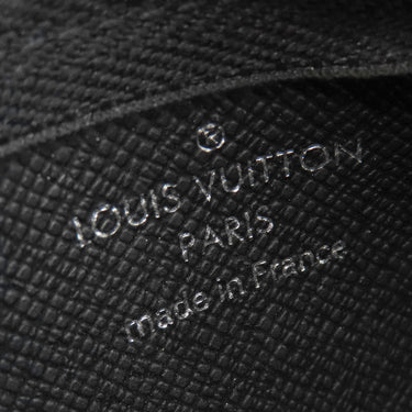 ルイヴィトン LOUIS VUITTON ポシェット クレ N60155 ダミエグラフィット ダミエグラフィットキャンバス コインケース シルバー金具 黒 キーチェーン付き