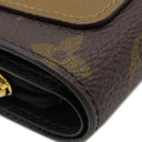 ルイヴィトン LOUIS VUITTON ポルトフォイユ ジュリエット M69432 モノグラム モノグラムキャンバス モノグラムリバースキャンバス 二つ折り財布 ゴールド金具 茶 LVサークル
