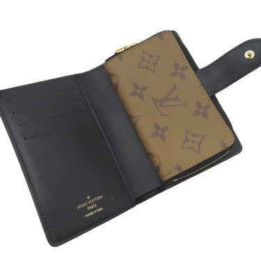 ルイヴィトン LOUIS VUITTON ポルトフォイユ ジュリエット M69432 モノグラム モノグラムキャンバス モノグラムリバースキャンバス 二つ折り財布 ゴールド金具 茶 LVサークル