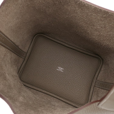 エルメス HERMES ピコタンロックPM エトゥープ トリヨンクレマンス ハンドバッグ シルバー金具 新品 未使用 グレージュ