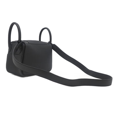 エルメス HERMES リンディ 2 ミニ 20 ブラック トリヨンクレマンス ショルダーバッグ シルバー金具 新品 未使用 黒