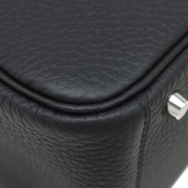 エルメス HERMES リンディ 2 ミニ 20 ブラック トリヨンクレマンス ショルダーバッグ シルバー金具 新品 未使用 黒