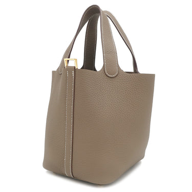 エルメス HERMES ピコタンロックPM エトゥープ トリヨンクレマンス ハンドバッグ ゴールド金具 新品 未使用 グレージュ