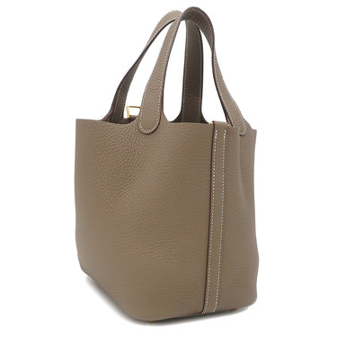 エルメス HERMES ピコタンロックPM エトゥープ トリヨンクレマンス ハンドバッグ ゴールド金具 新品 未使用 グレージュ