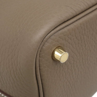 エルメス HERMES ピコタンロックPM エトゥープ トリヨンクレマンス ハンドバッグ ゴールド金具 新品 未使用 グレージュ