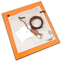 エルメス HERMES ケリー28 外縫い フォーブ×エクリュ トワルアッシュ スイフト 2WAYバッグ シルバー金具 茶