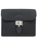 エルメス HERMES サックアデペッシュ 21 ブラック トゴ ショルダーバッグ シルバー金具 新品 未使用 黒