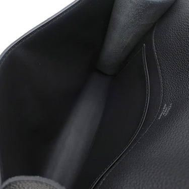 エルメス HERMES サックアデペッシュ 21 ブラック トゴ ショルダーバッグ シルバー金具 新品 未使用 黒