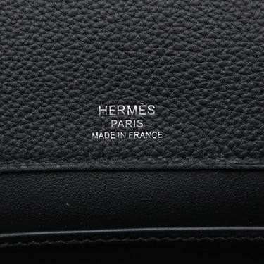 エルメス HERMES サックアデペッシュ 21 ブラック トゴ ショルダーバッグ シルバー金具 新品 未使用 黒