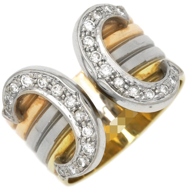 カルティエ Cartier 2C ドゥーブル LM CR47732100 3カラー K18YG K18WG K18PG ダイヤモンド #50(JP10) リング 指輪 750 ダイヤモンド 10号