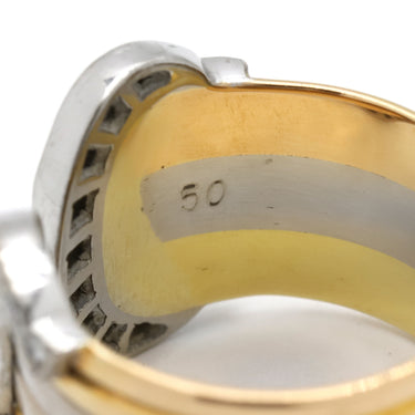 カルティエ Cartier 2C ドゥーブル LM CR47732100 3カラー K18YG K18WG K18PG ダイヤモンド #50(JP10) リング 指輪 750 ダイヤモンド 10号