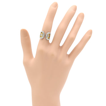 カルティエ Cartier 2C ドゥーブル LM CR47732100 3カラー K18YG K18WG K18PG ダイヤモンド #50(JP10) リング 指輪 750 ダイヤモンド 10号