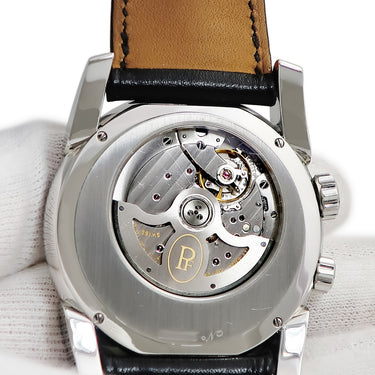 腕時計 パルミジャーニ・フルリエ PARMIGIANI FLEURIER トンダ エミスフェール PF600216-01 自動巻き メンズ OH済 ライトブルー GMT デイ&ナイト