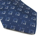 シャネル CHANEL ココマーク ブロック 10cm ネイビー シルク ネクタイ 紺