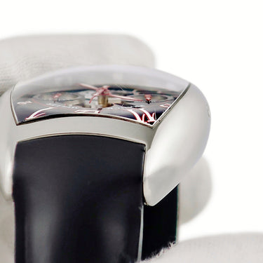 腕時計 フランクミュラー FRANCK MULLER トノウカーベックス クロノグラフ ビッグデイト 8083CCGDFO 自動巻き メンズ ギョウシェ ブラック