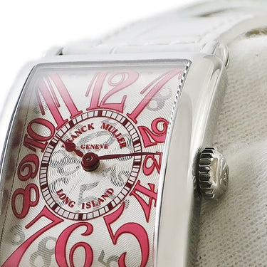 腕時計 フランクミュラー FRANCK MULLER ロングアイランド 902QZJ クオーツ レディース ピンク ビザン数字 ギヨシェ 日本限定