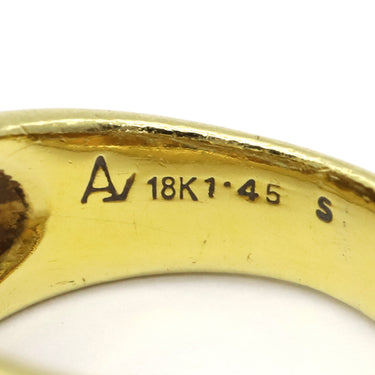 ノンブランド NON BRAND ダイヤリング イエローゴールド K18YG ダイヤモンド リング 指輪 テーパー 13.5号