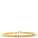 ノンブランド NON BRAND テニスブレスレット イエローゴールド K18YG ダイヤモンド ブレスレット ダイヤブレス